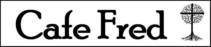 Billedet viser Cafe Fred som tekst og Livstræet som logo